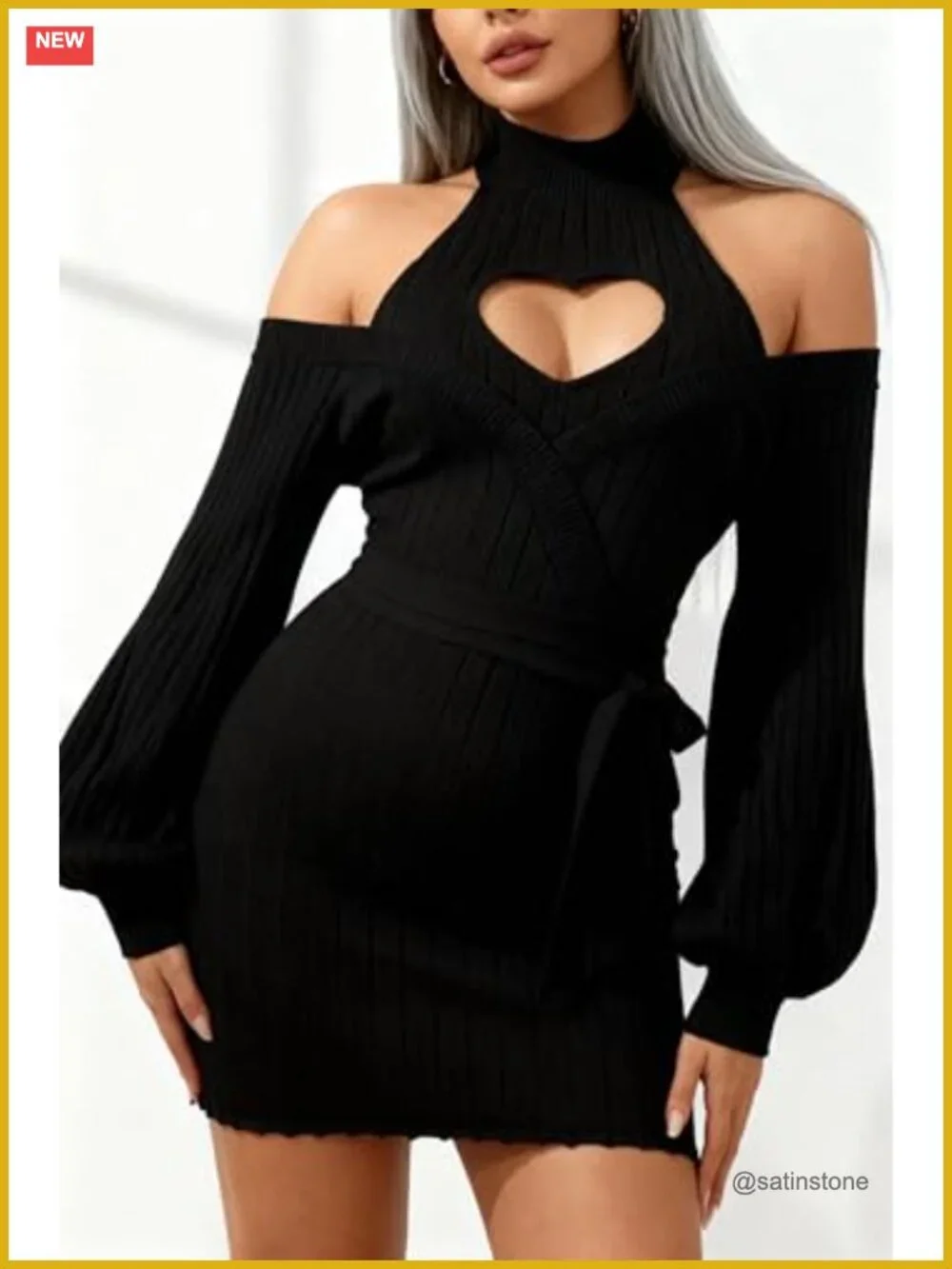 Heart Sweater Lingerie Bodysuit Sexy Cosplay for Women Cosplay Anime Set